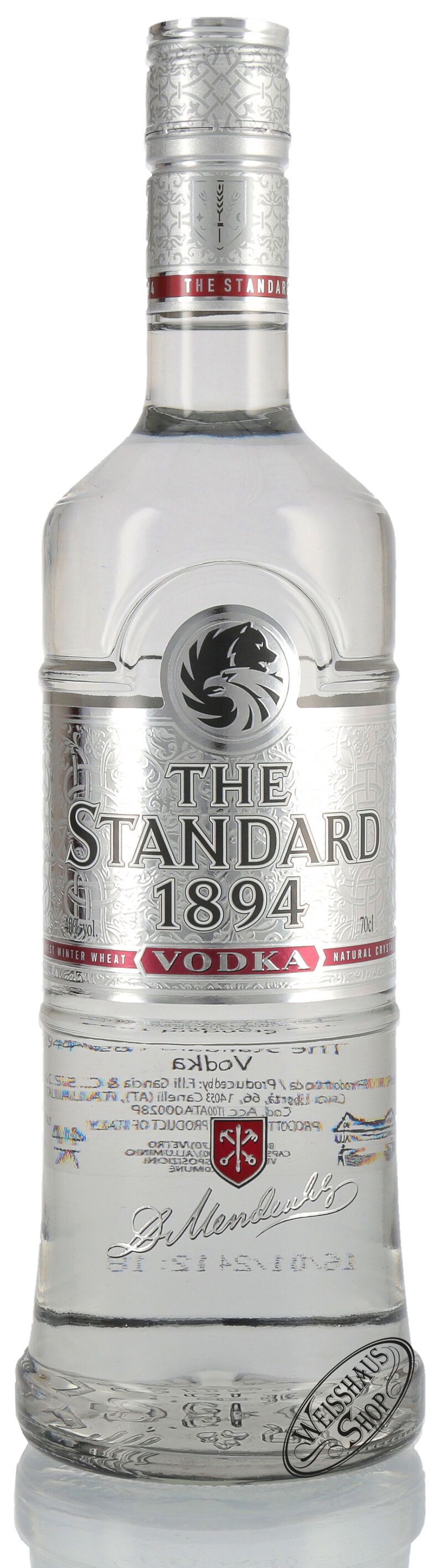 The Standard 1894 Vodka 40% vol. 0,70l