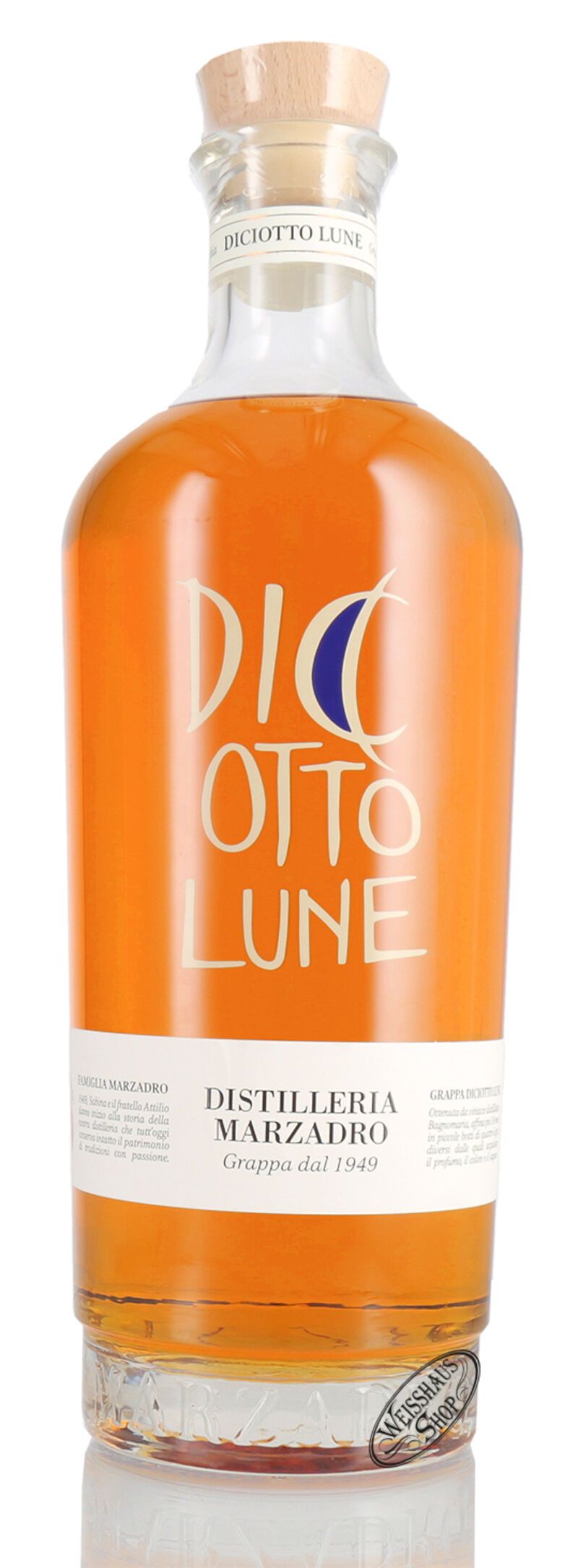 Marzadro Grappa Le Dic'otto Lune 41% vol. 4,50l Réhoboam Marzadro Grappa Le Dic'otto Lune 41% vol. 4,50l Réhoboam