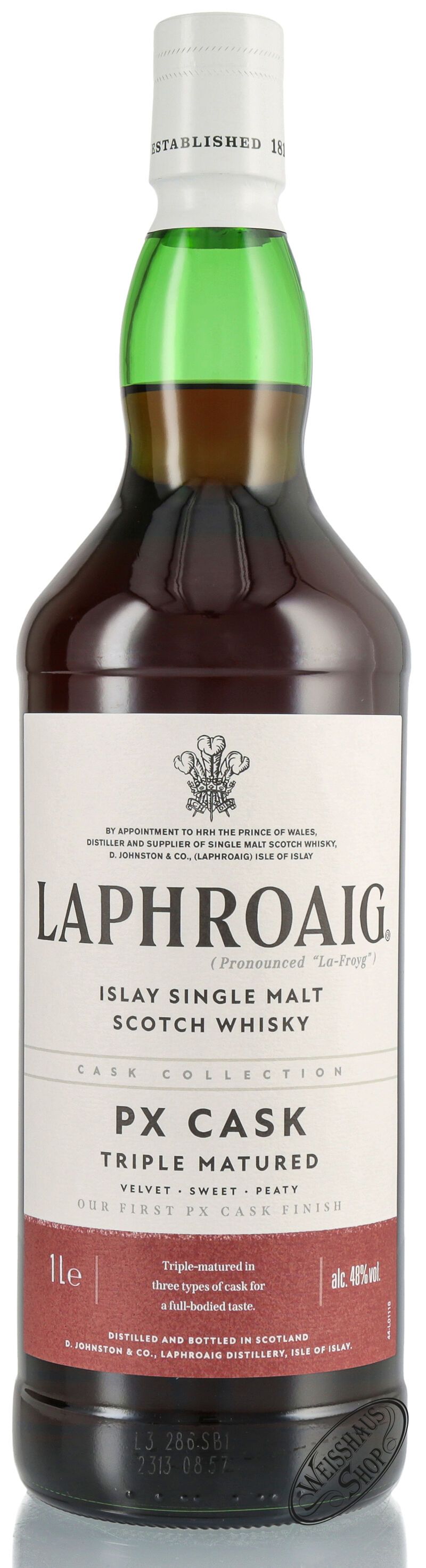 Laphroaig PX Cask Islay Whisky 48% vol. 1,0l B-Ware