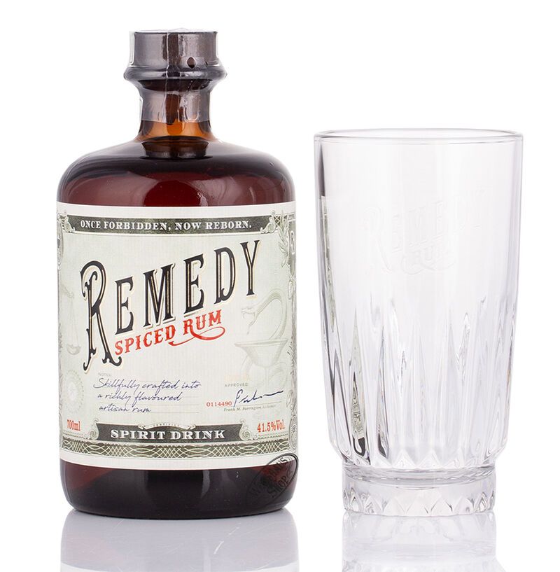 Remedy Spiced Geschenk-Set 41,5% vol. 0,70l