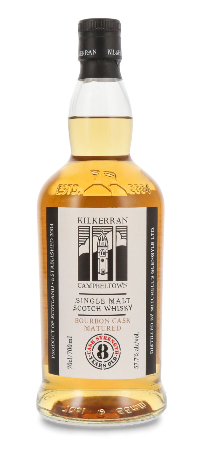 Kilkerran 8 YO Bourbon Cask Whisky 57,7% vol. 0,70l