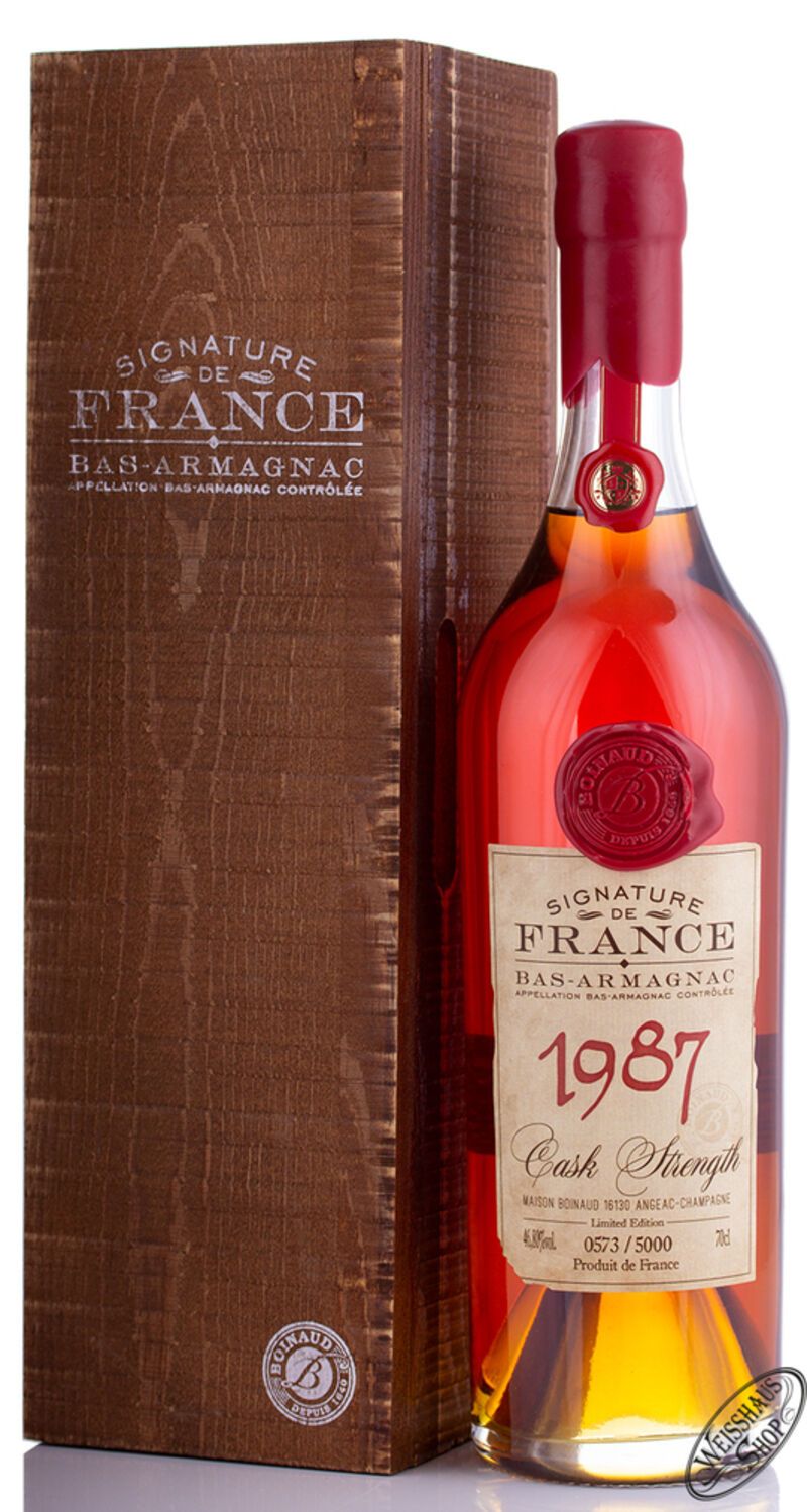 Signature de France Vintage 1987 Armagnac 46,8% vol. 0,70l Signature de France Vintage 1987 Armagnac 46,8% vol. 0,70l