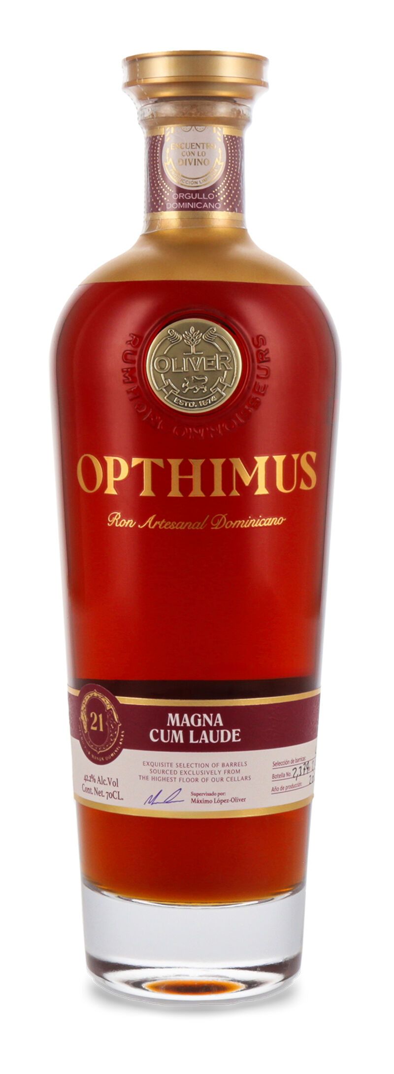 Opthimus Magna Cum Laude 21 YO  Rum 42,2% vol. 0,70l