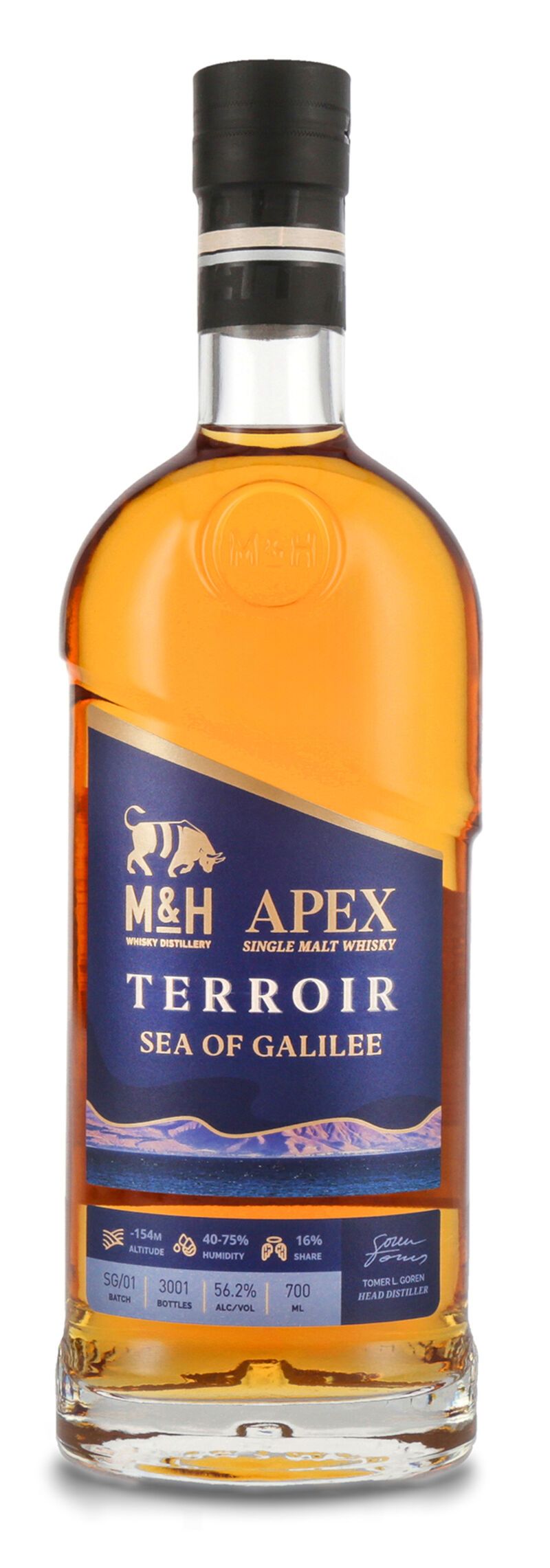 M&H APEX Sea of Galilee Edition Whisky 56,2% vol. 0,70l M&H APEX Sea of Galilee Edition Whisky 56,2% vol. 0,70l