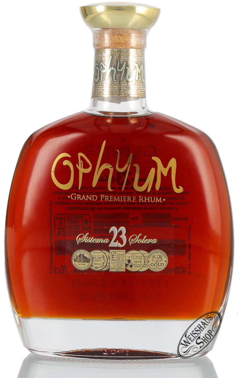 Ophyum Sistema 23 Solera Rhum 40% vol. 0,70l Ophyum Sistema 23 Solera Rhum 40% vol. 0,70l