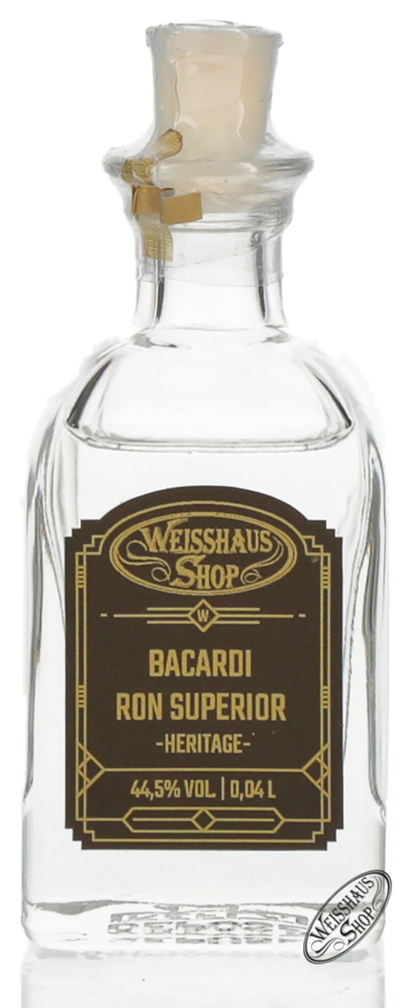 Bacardi Ron Superior Heritage 44,5% vol. 0,04l Weisshaus Sample Bacardi Ron Superior Heritage 44,5% vol. 0,04l Weisshaus Sample