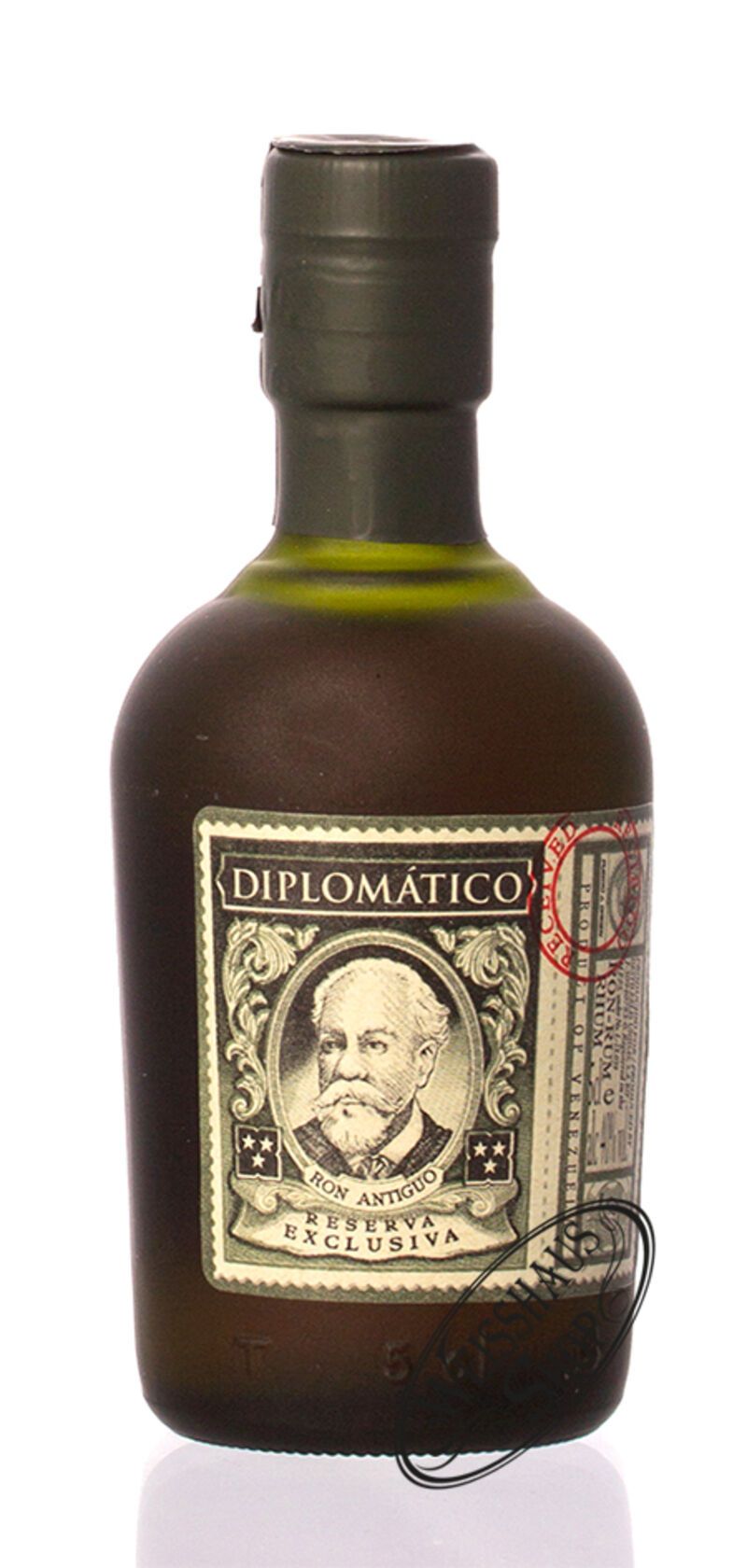 Diplomatico Reserva Exclusiva 12 YO Rum 40% vol. 0,05l Miniatur Diplomatico Reserva Exclusiva 12 YO Rum 40% vol. 0,05l Miniatur
