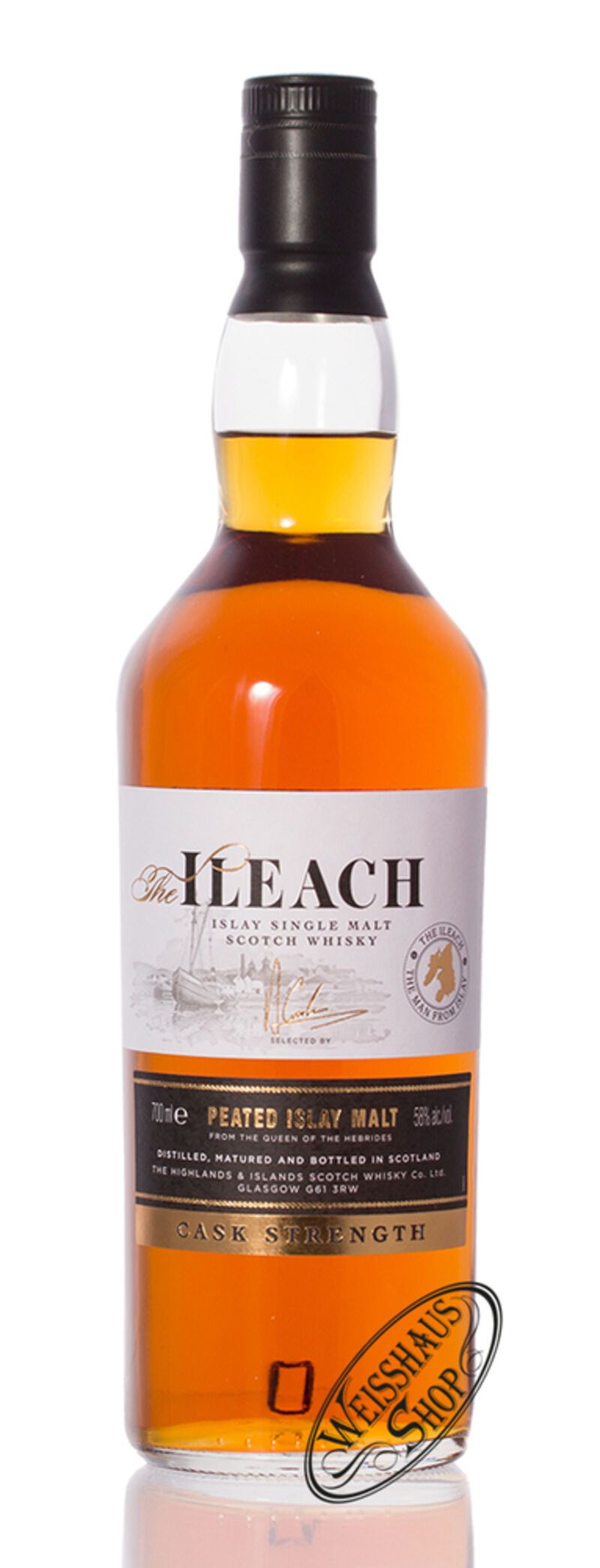 The Ileach Cask Strength Islay Whisky 58% vol. 0,70l The Ileach Cask Strength Islay Whisky 58% vol. 0,70l