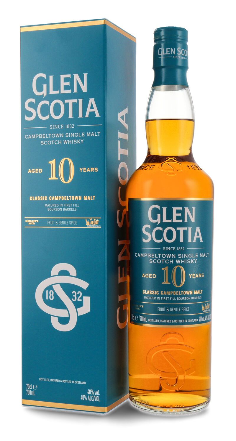 Glen Scotia 10 YO Unpeated Single Malt Whisky 40% vol. 0,70l