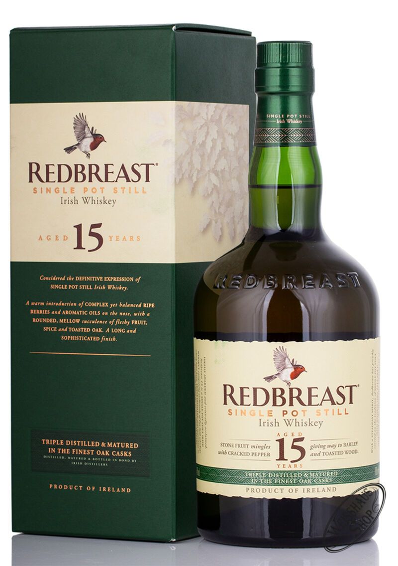 Redbreast 15 Years Old Irish Whiskey 46% vol. 0,70l Redbreast 15 Years Old Irish Whiskey 46% vol. 0,70l