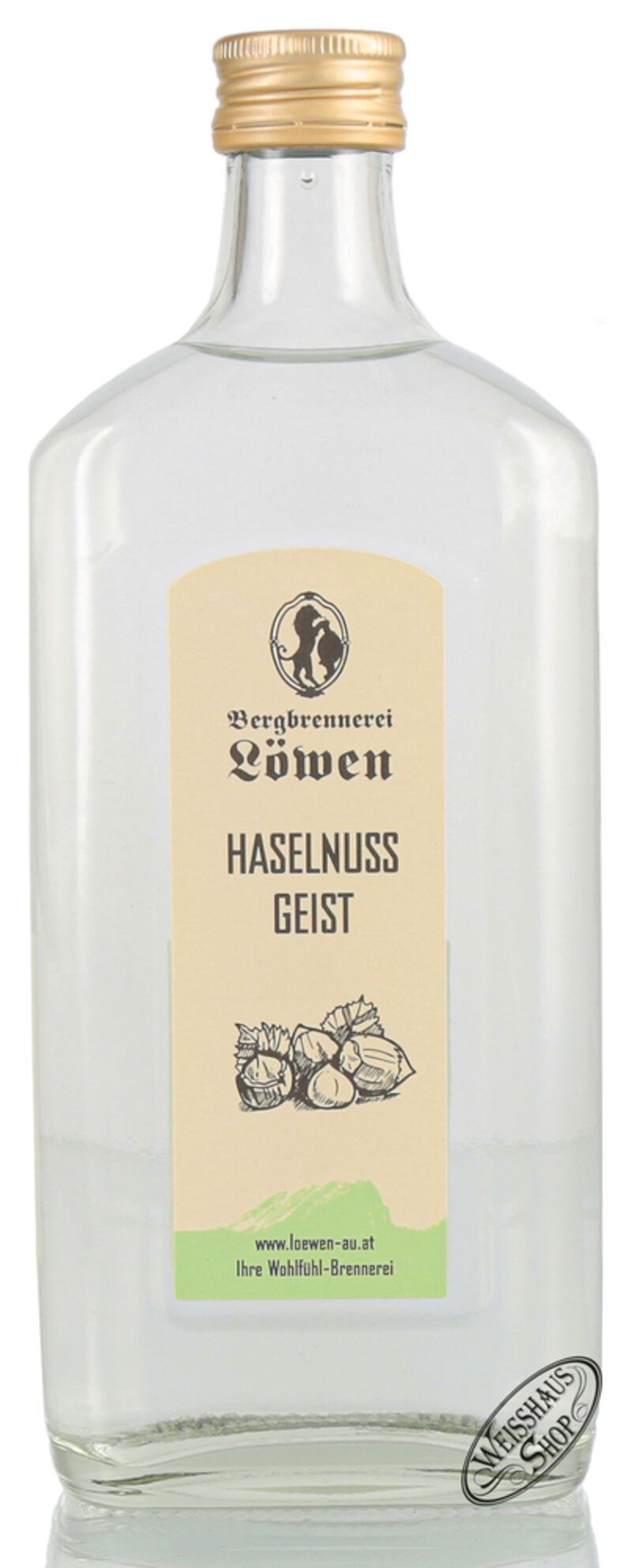 Bergbrennerei Löwen Haselnuss Geist 42% vol. 0,50l