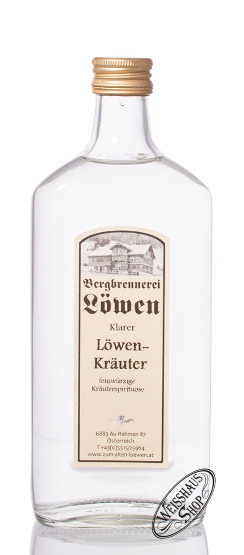 Bergbrennerei Löwen Klarer Löwenkräuter 35% vol. 0,50l Bergbrennerei Löwen Klarer Löwenkräuter 35% vol. 0,50l