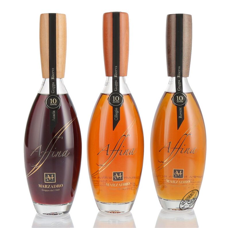 Marzadro Grappa Affina Trio 3 x 0,35l B-Ware Marzadro Grappa Affina Trio 3 x 0,35l B-Ware