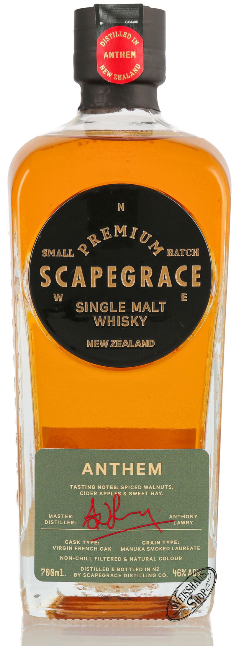 Scapegrace Anthem Single Malt Whisky 46% vol. 0,70l