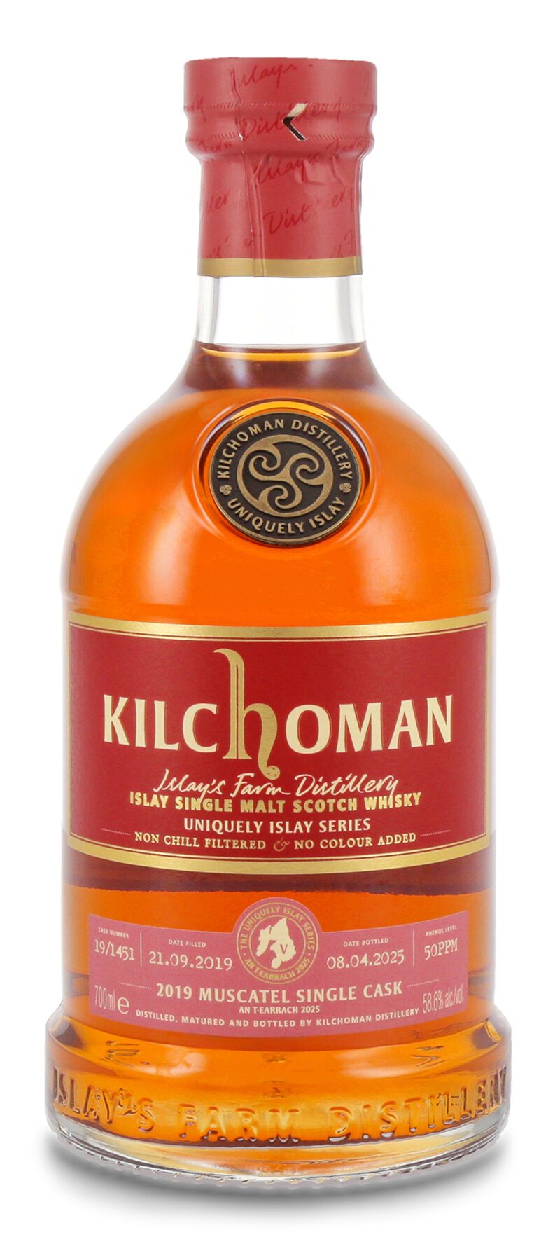Kilchoman Muscatel Single Cask 2019 Uniquely Islay Series Whisky 58,6% vol. 0,70l Kilchoman Muscatel Single Cask 2019 Uniquely Islay Series Whisky 58,6% vol. 0,70l