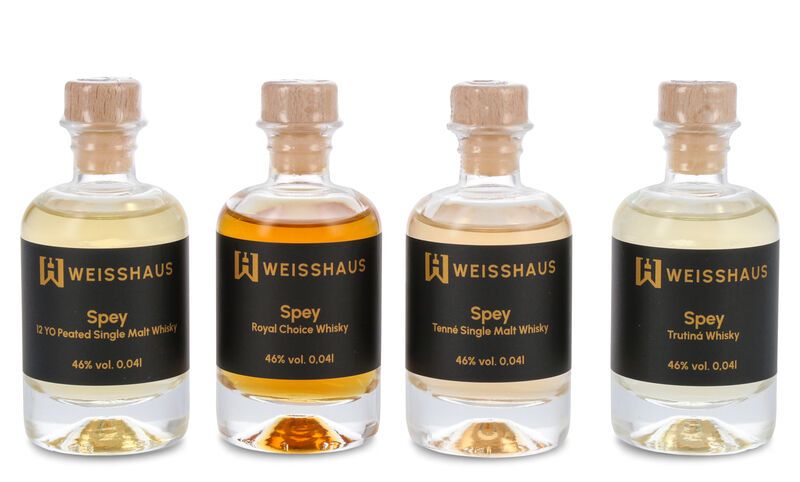 Taste and Match - Spey Whisky 4 x 0,04l Weisshaus Sample Set