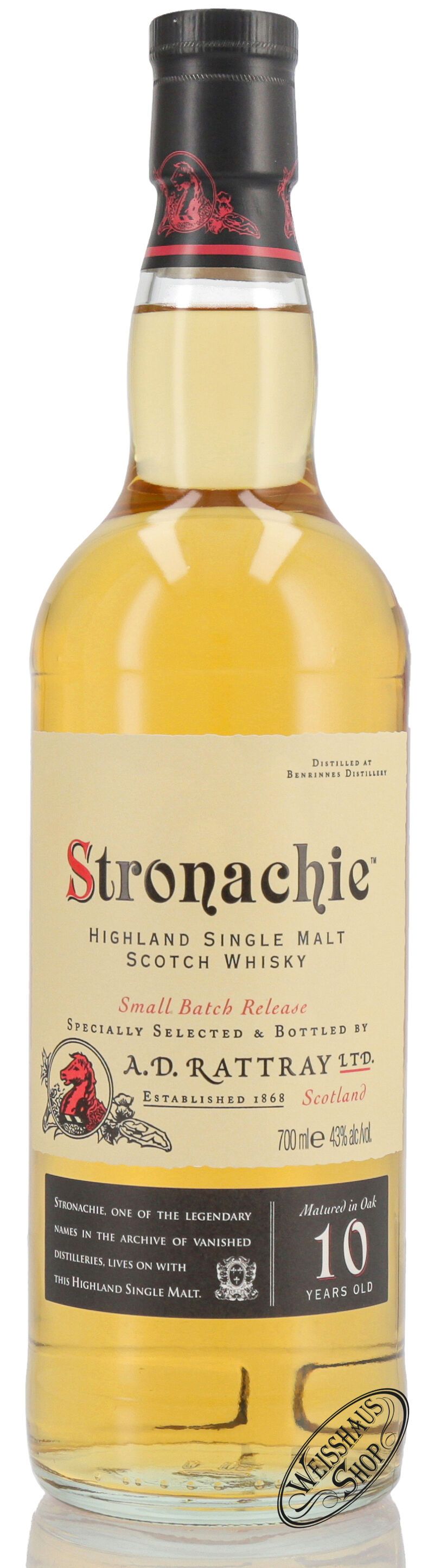 Stronachie A.D. Rattray 10 YO Single Malt Whisky 43% vol. 0,70l B-Ware