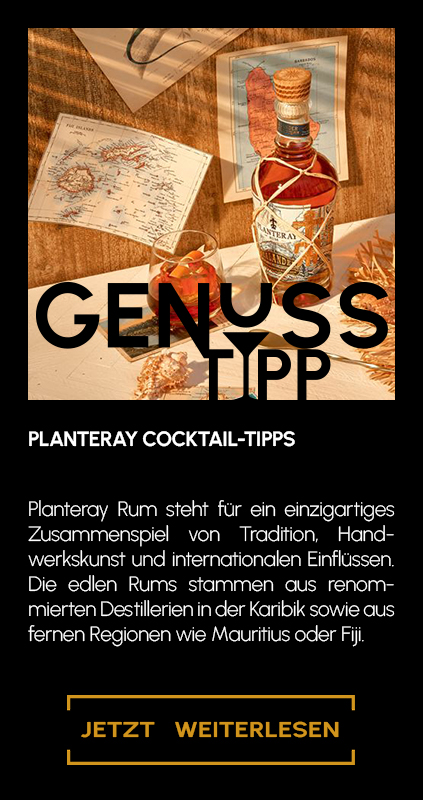Genuss-Tipp Banner zu Planteray Cocktails