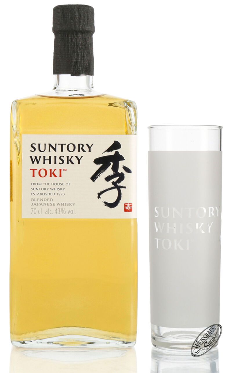 Suntory Toki Japanese Whisky Geschenk-Set 43% vol. 0,70l