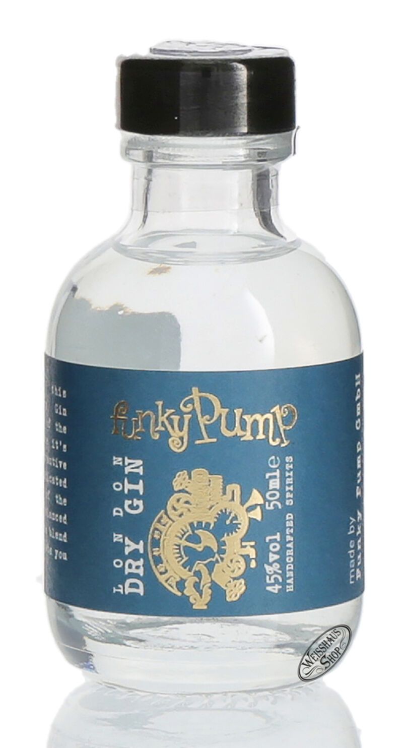 Funky Pump London Dry Gin 45% vol. 0,05l Miniatur Funky Pump London Dry Gin 45% vol. 0,05l Miniatur