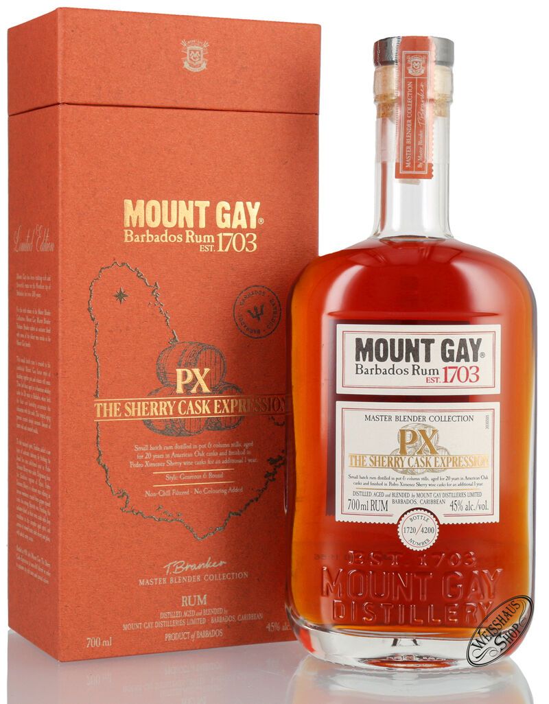 Mount Gay Sherry Cask Rum 45% vol. 0,70l Mount Gay Sherry Cask Rum 45% vol. 0,70l