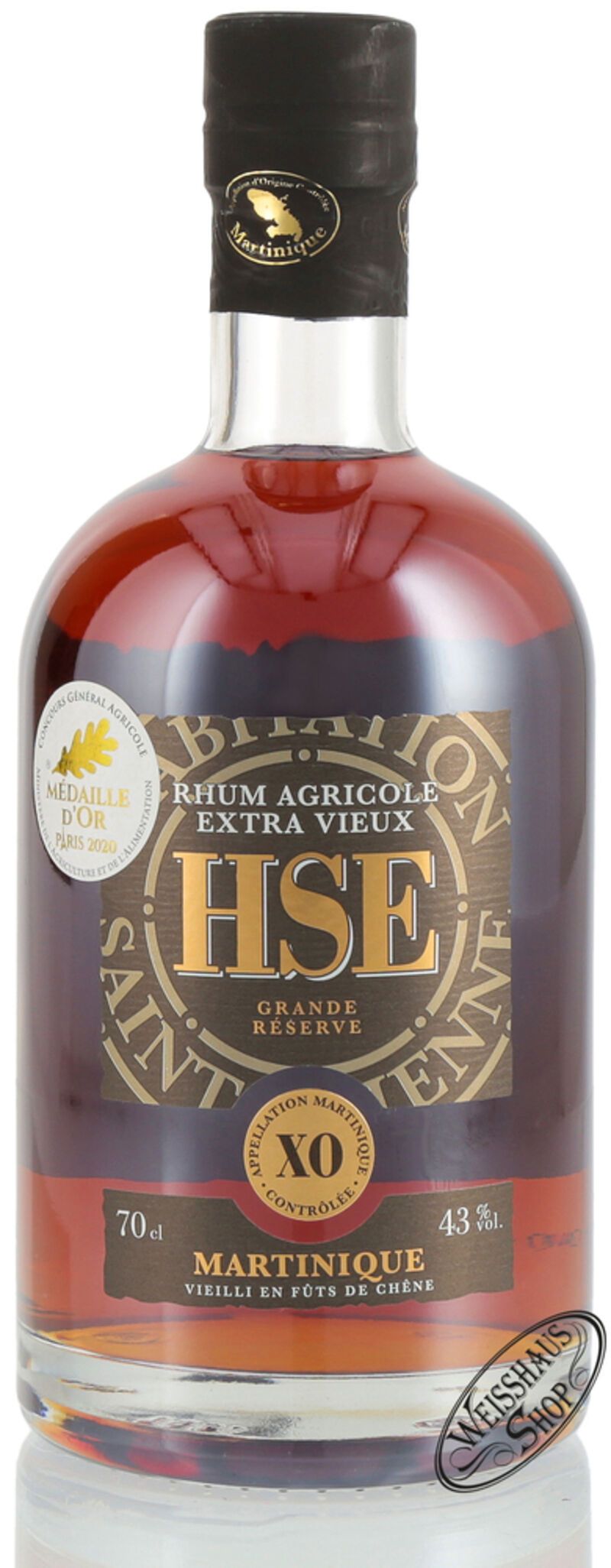HSE Rhum Agricole Extra Vieux XO 43% vol. 0,70l