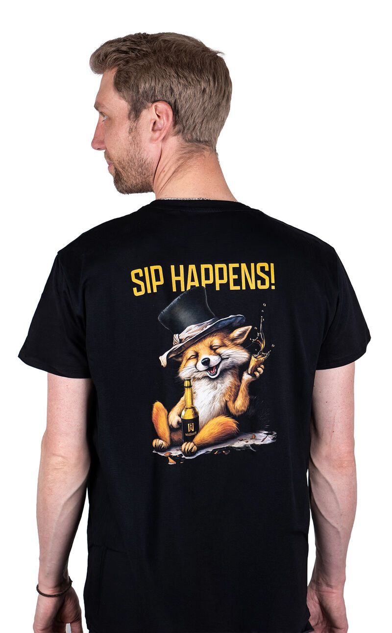 Weisshaus Sip Happens T-Shirt Black XXL