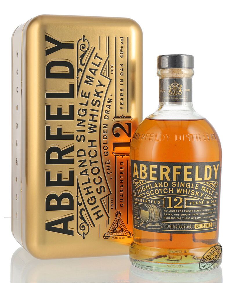 Aberfeldy 12 YO Whisky Geschenk-Set 40% vol. 0,70l Aberfeldy 12 YO Whisky Geschenk-Set 40% vol. 0,70l