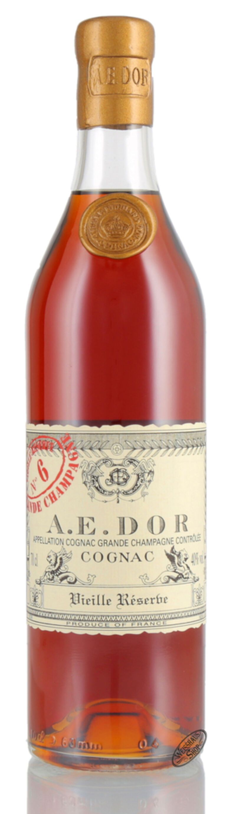 A.E. Dor Cognac Vieille Reserve No. 6 40% vol. 0,70l