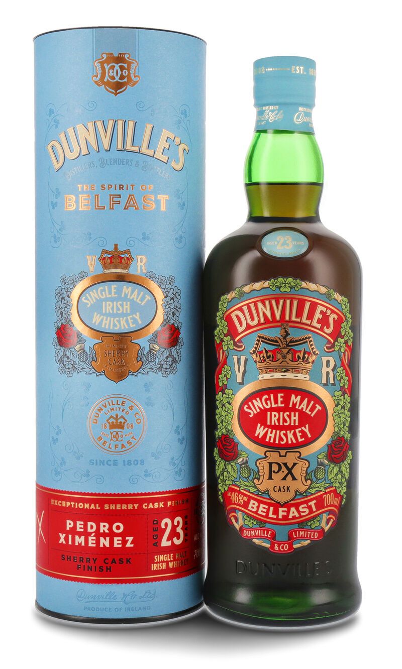 Dunville's 23 YO PX Irish Whiskey 46% vol. 0,70l Dunville's 23 YO PX Irish Whiskey 46% vol. 0,70l