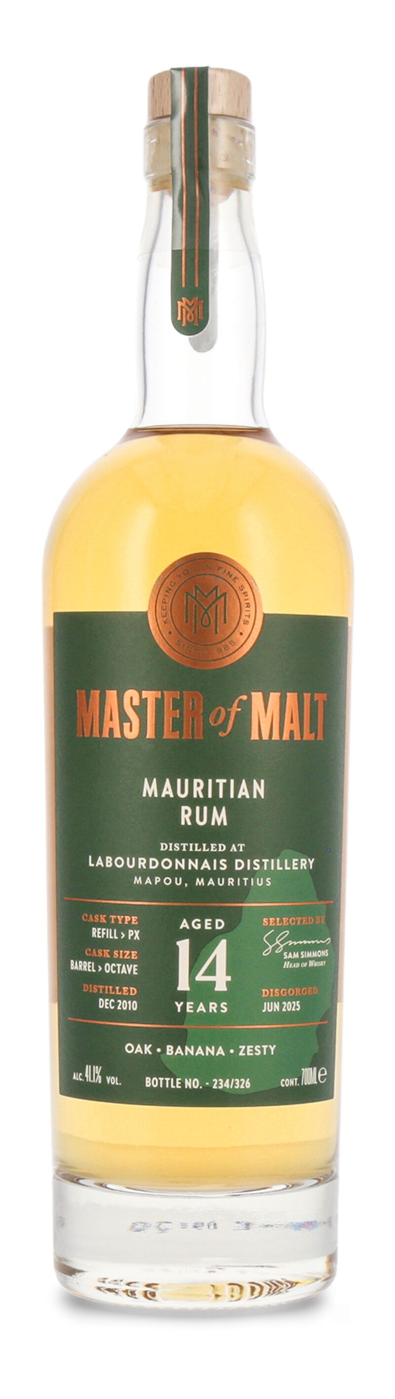 Master of Malt Mauritian 14 YO Rum 41,1% vol. 0,70l