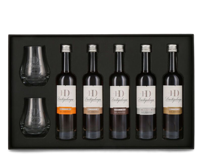 Dartigalongue Armagnac Geschenk-Set Experiences 42% vol. 5 x 0,10l