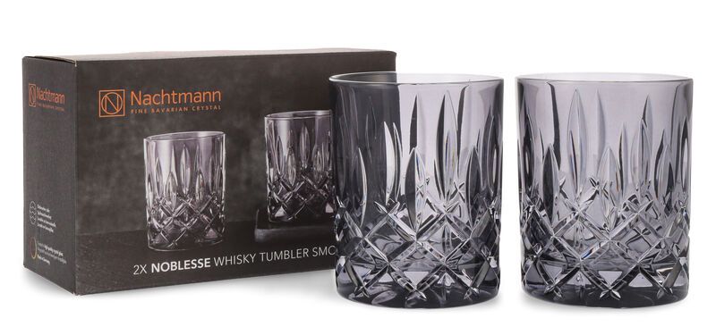 Nachtmann Noblesse Vintage Smoke Whisky/Rum Tumbler Set 2 Gläser