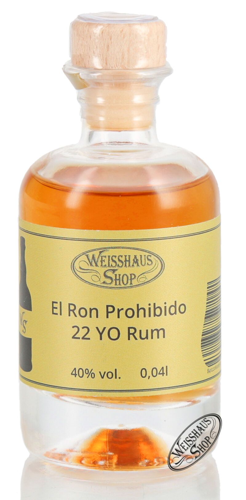 El Ron Prohibido 22 YO Rum 40% vol. 0,04l Weisshaus Sample El Ron Prohibido 22 YO Rum 40% vol. 0,04l Weisshaus Sample