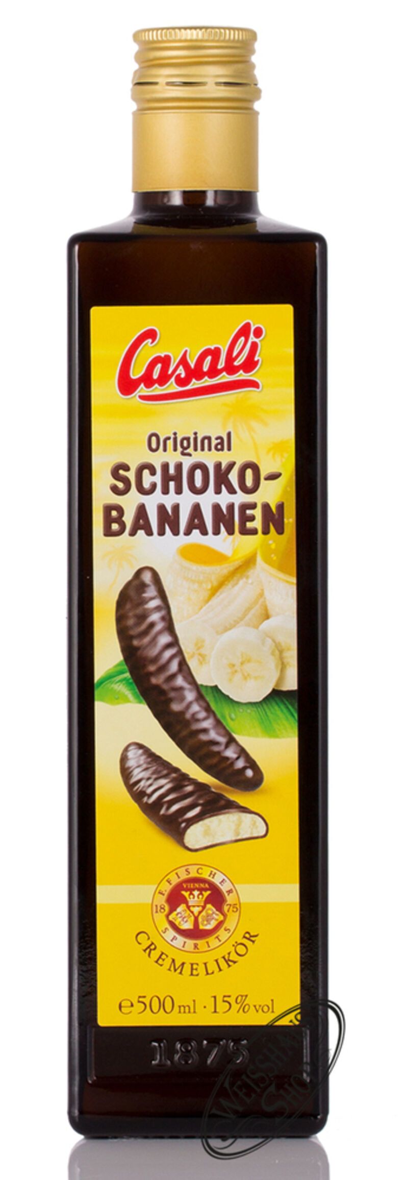 Casali Schoko-Bananen Cremelikör 15% vol. 0,50l Casali Schoko-Bananen Cremelikör 15% vol. 0,50l