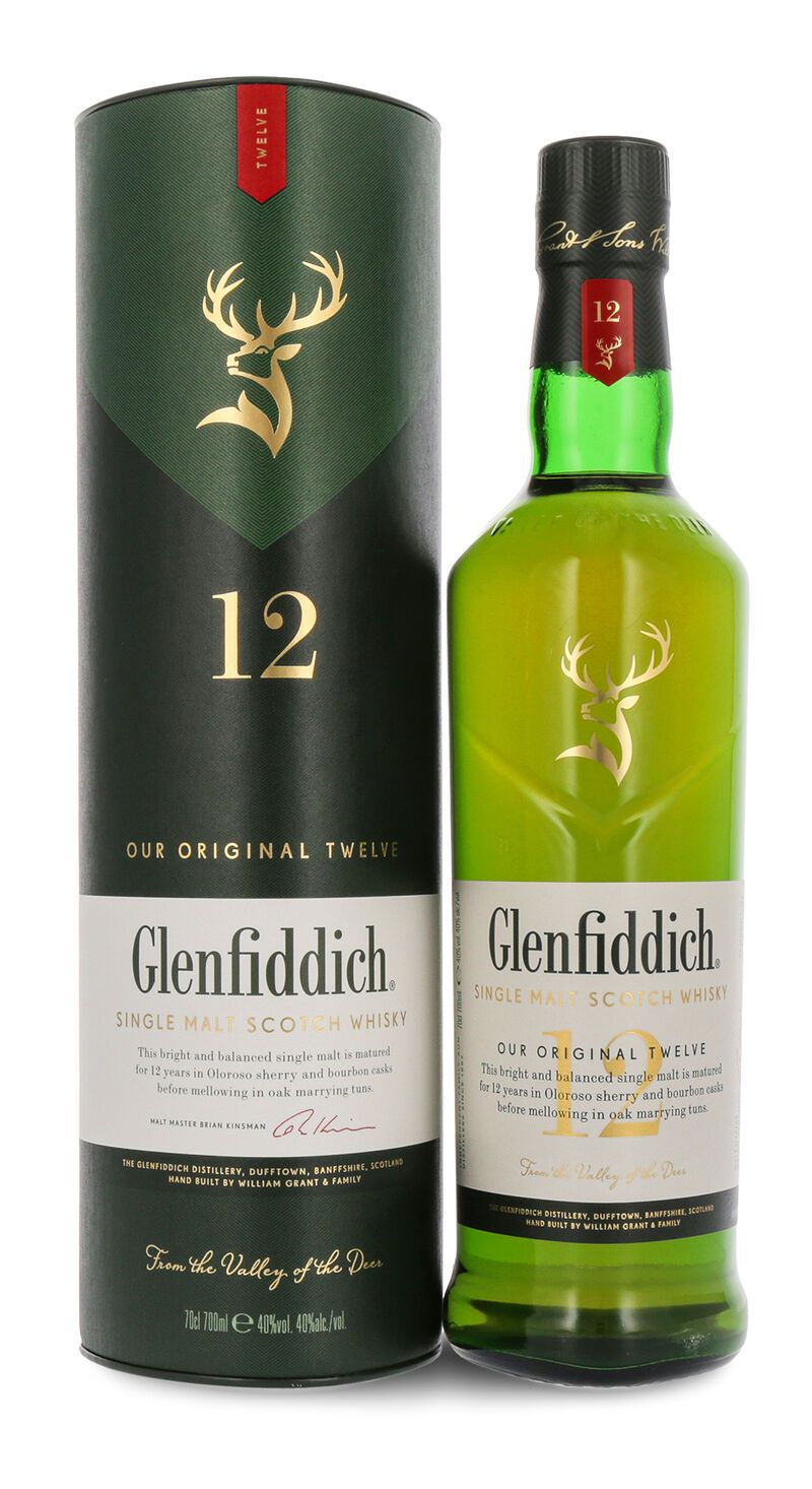 Glenfiddich 12 YO Whisky 40% vol. 0,70l