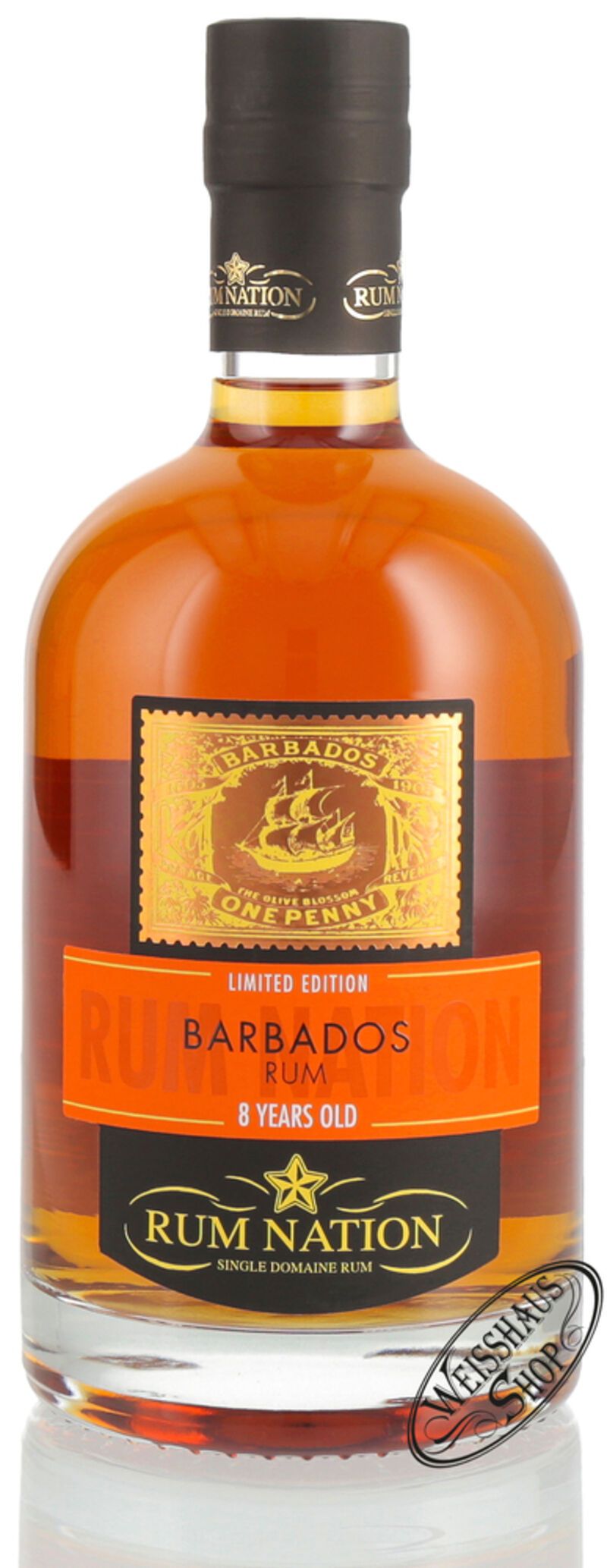 Rum Nation Barbados 8 YO Rum 40% vol. 0,70l B-Ware