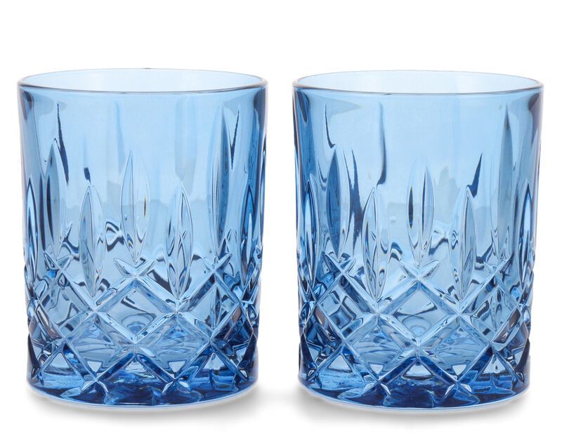 Nachtmann Noblesse Vintage Blue Whisky/Rum Tumbler Set 2 Gläser