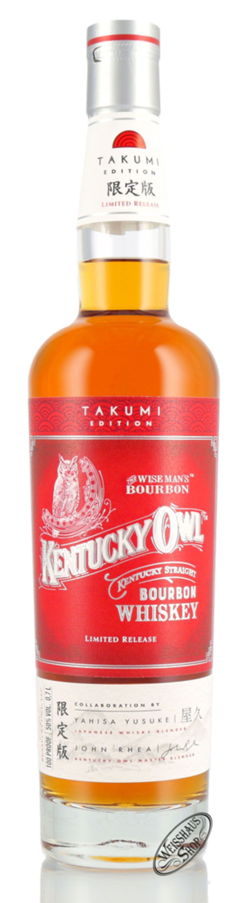 Kentucky Owl Takumi Limited Edition Whiskey 50% vol. 0,70l B-Ware