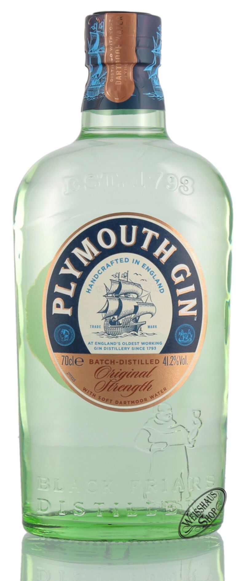 Plymouth Original Strength Dry Gin 41,2% vol. 0,70l