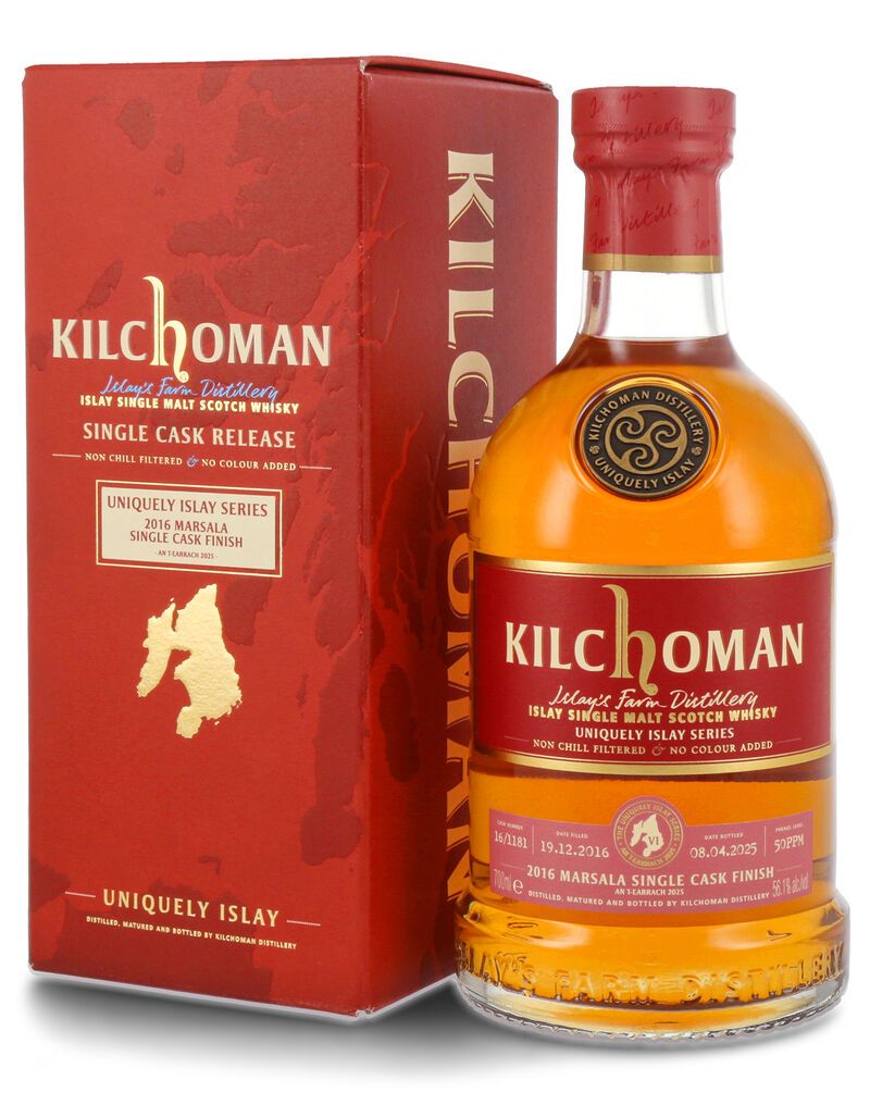 Kilchoman Marsala Single Cask Finish 2016 Uniquely Islay Series Whisky 56,1% vol. 0,70l Kilchoman Marsala Single Cask Finish 2016 Uniquely Islay Series Whisky 56,1% vol. 0,70l