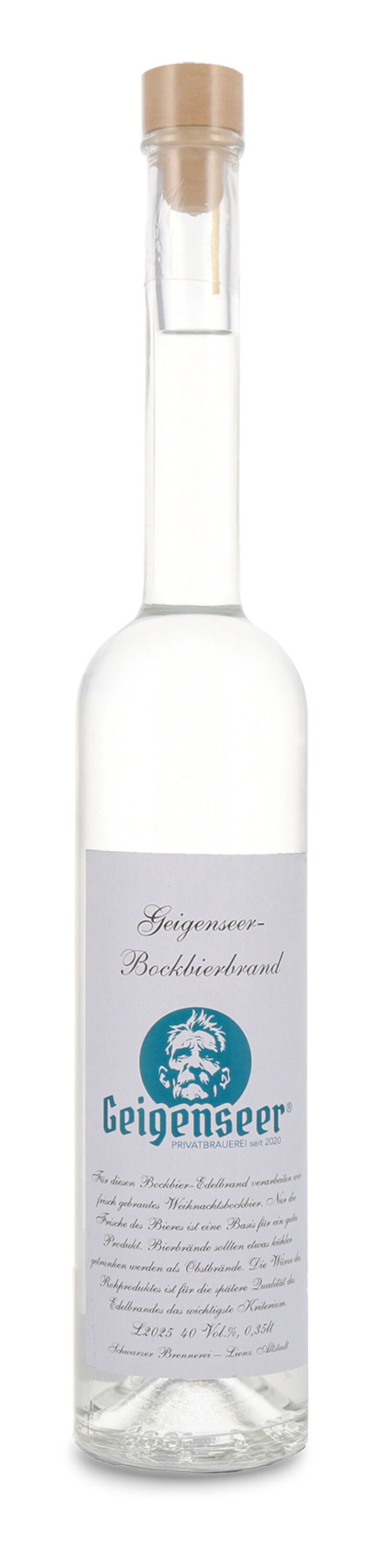 Schwarzer Bockbieredelbrand 40% vol. 0,50l