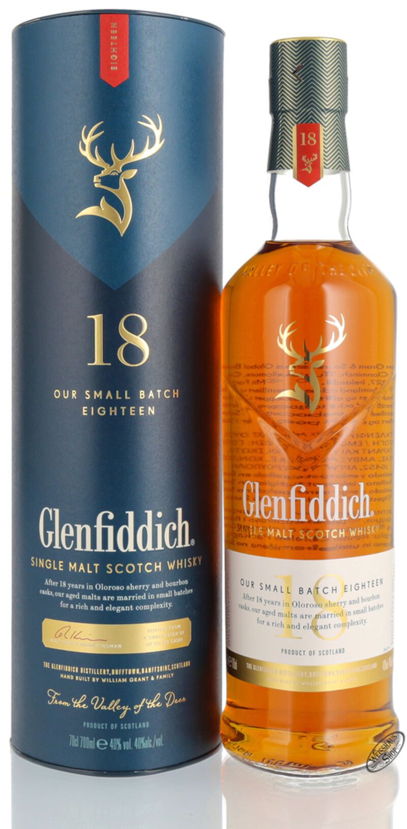 Glenfiddich 18 YO Single Malt Whisky 40% vol. 0,70l