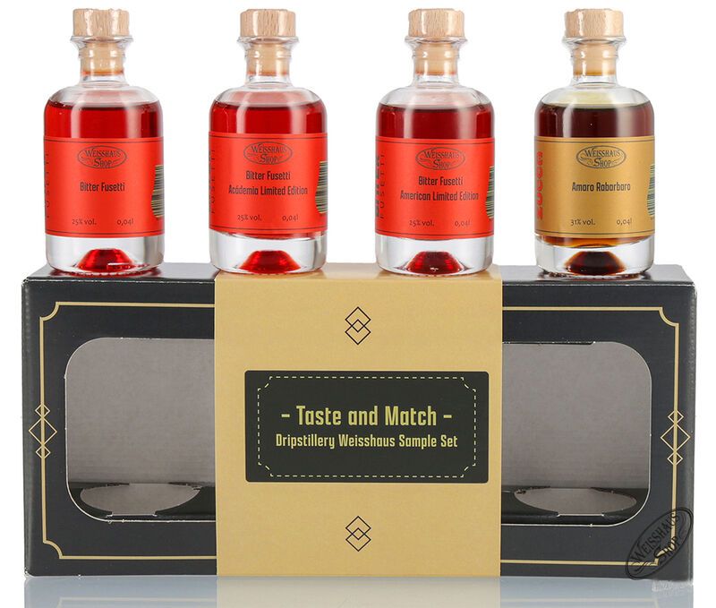 Taste and Match - Dripstillery 4 x 0,04l Weisshaus Sample Set