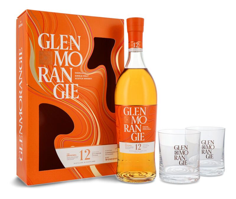 Glenmorangie 12 YO The Original Whisky Geschenk-Set 40% vol. 0,70l