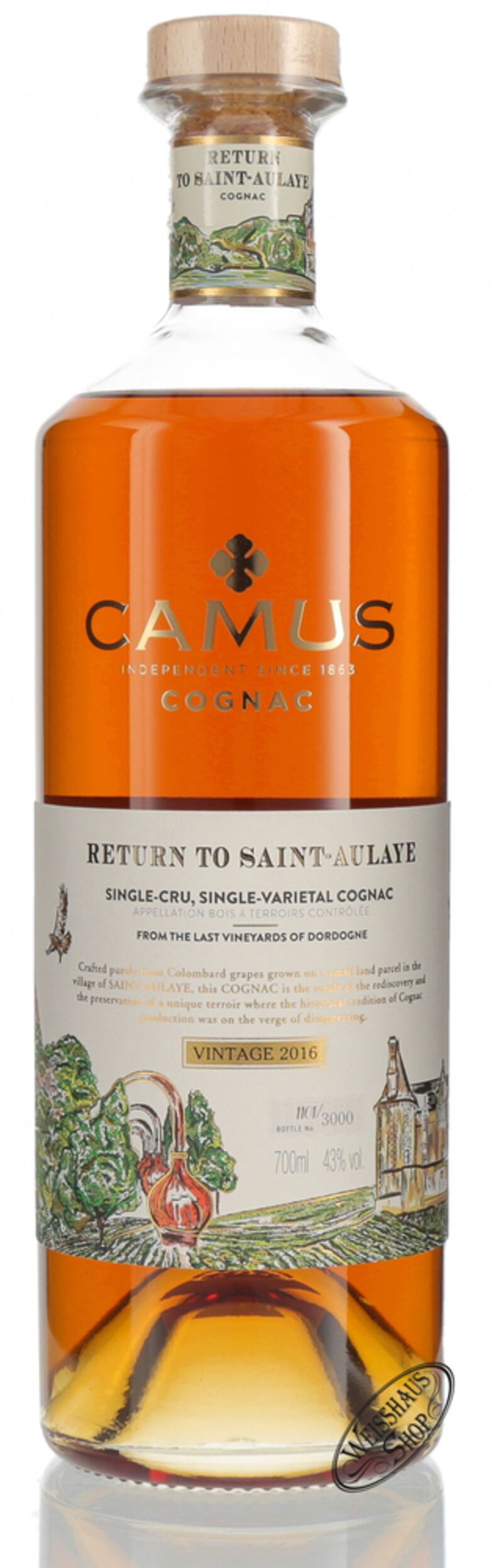 Camus Return to Saint-Aulaye Cognac 43% vol. 0,70l