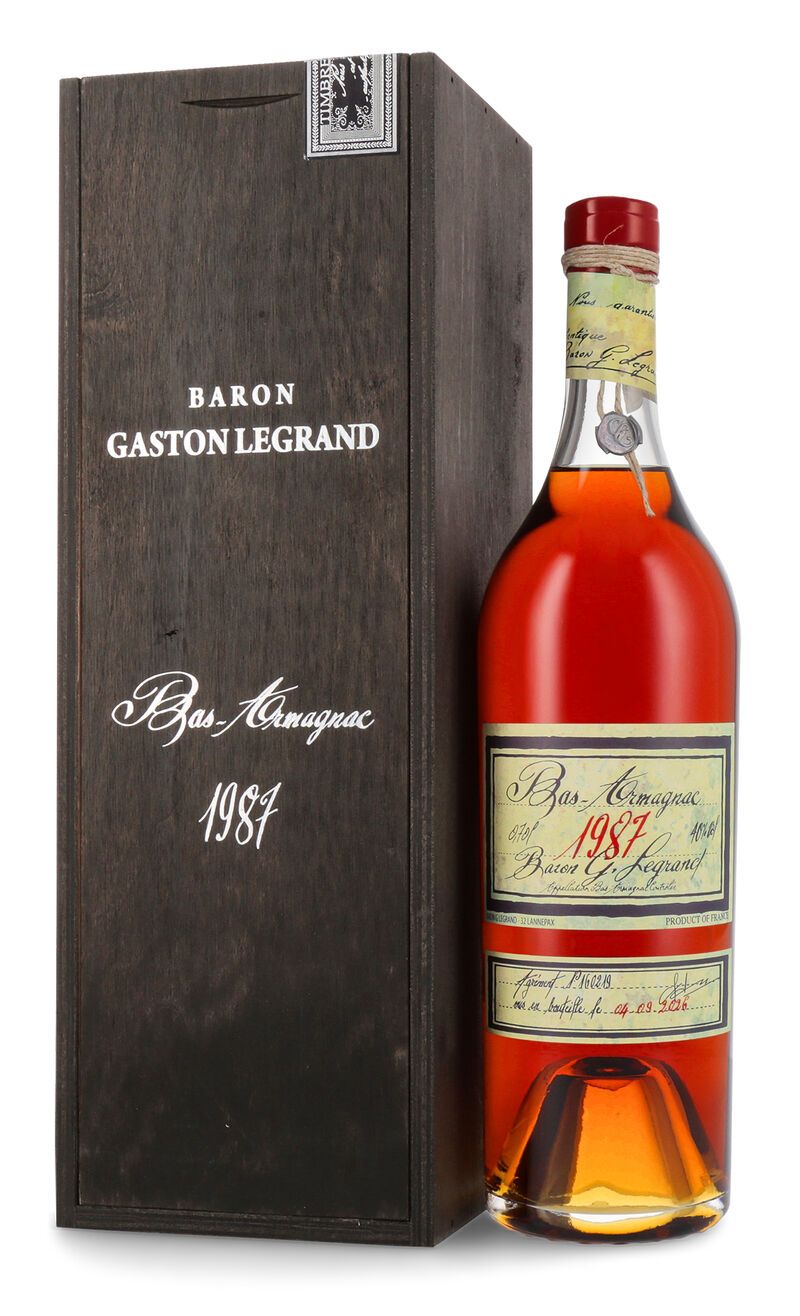 Lhéraud Baron Gaston Legrand 1987 Bas Armagnac 40% vol. 0,70l