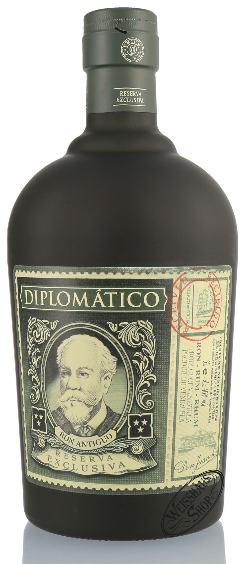 Diplomatico Reserva Exclusiva 12 YO Rum 40% vol. 3,0l Doppelmagnum Diplomatico Reserva Exclusiva 12 YO Rum 40% vol. 3,0l Doppelmagnum