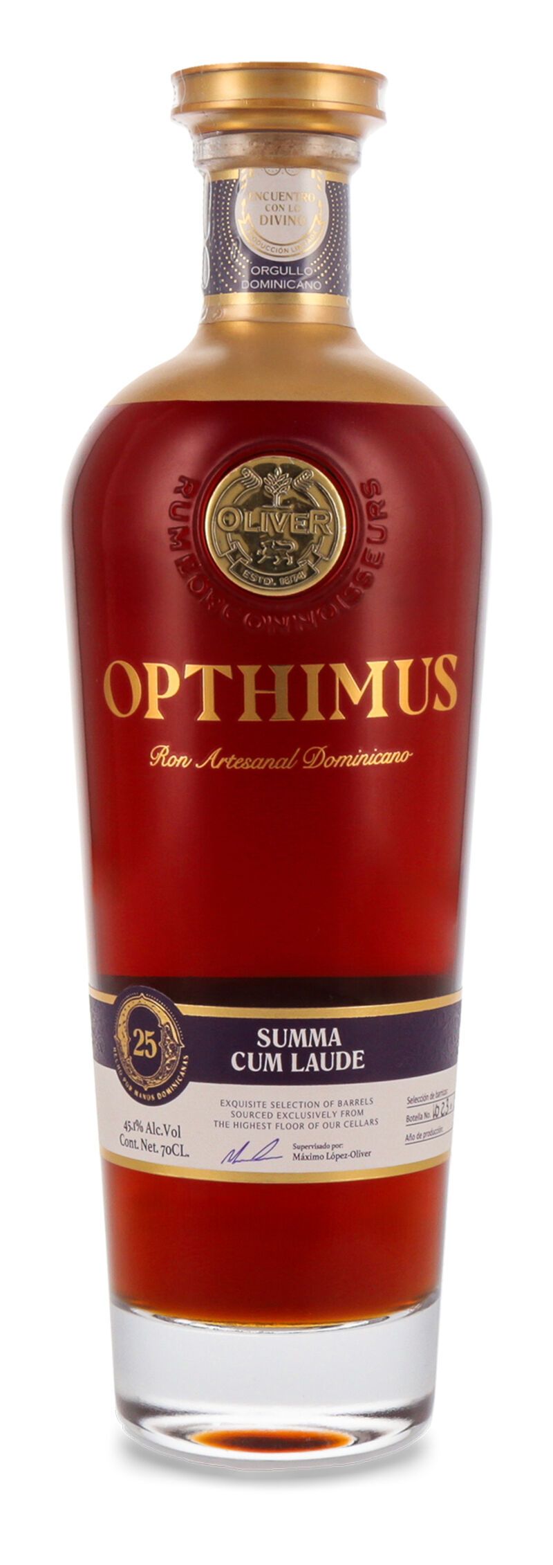 Opthimus Summa Cum Laude 25 YO  Rum 45,1% vol. 0,70l
