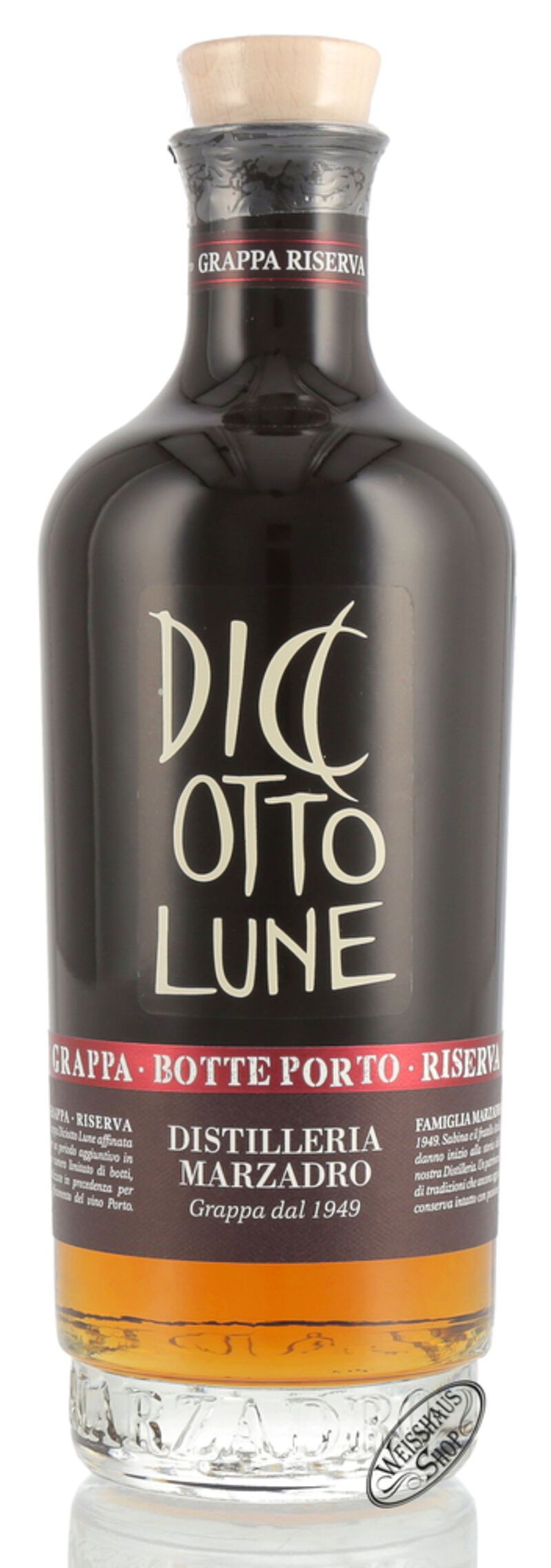 Marzadro Grappa Le Dicotto Lune Riserva Porto 42% vol. 0,70l